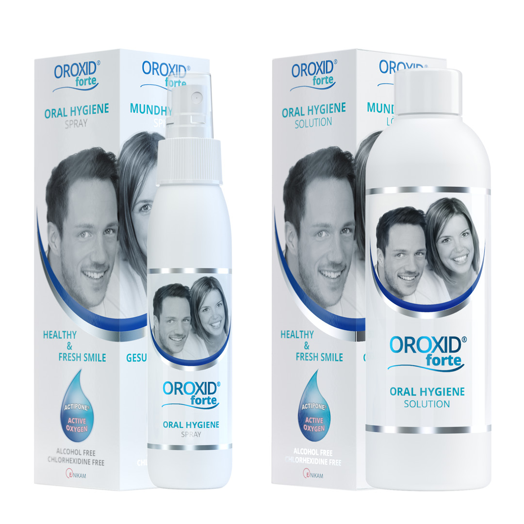 OROXID® forte range — Spray and Solution packaging